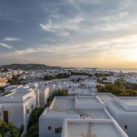 Callisti With Pool View And Calypso Upper Floor With Sea View Appartement Mykonos Town